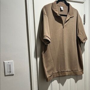 Men's Tan Polo Shirt